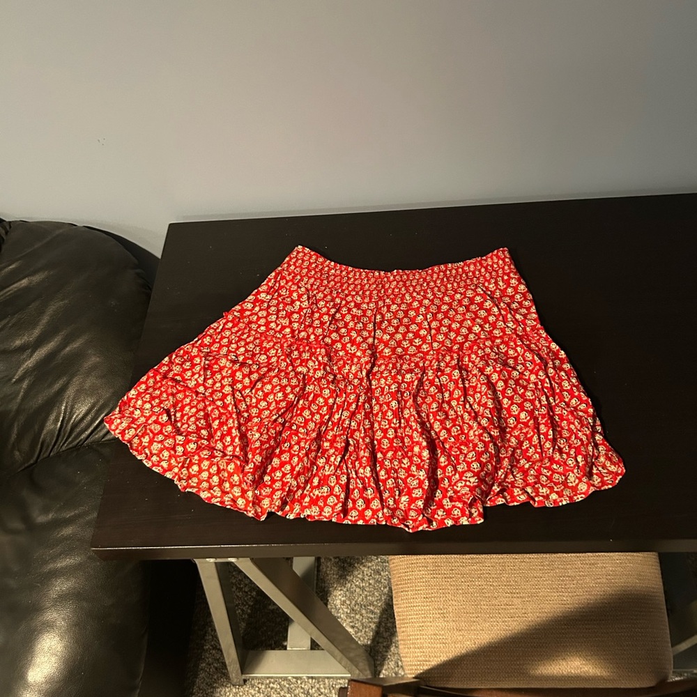 Urban Outfitters Red Mini Skirt Size M